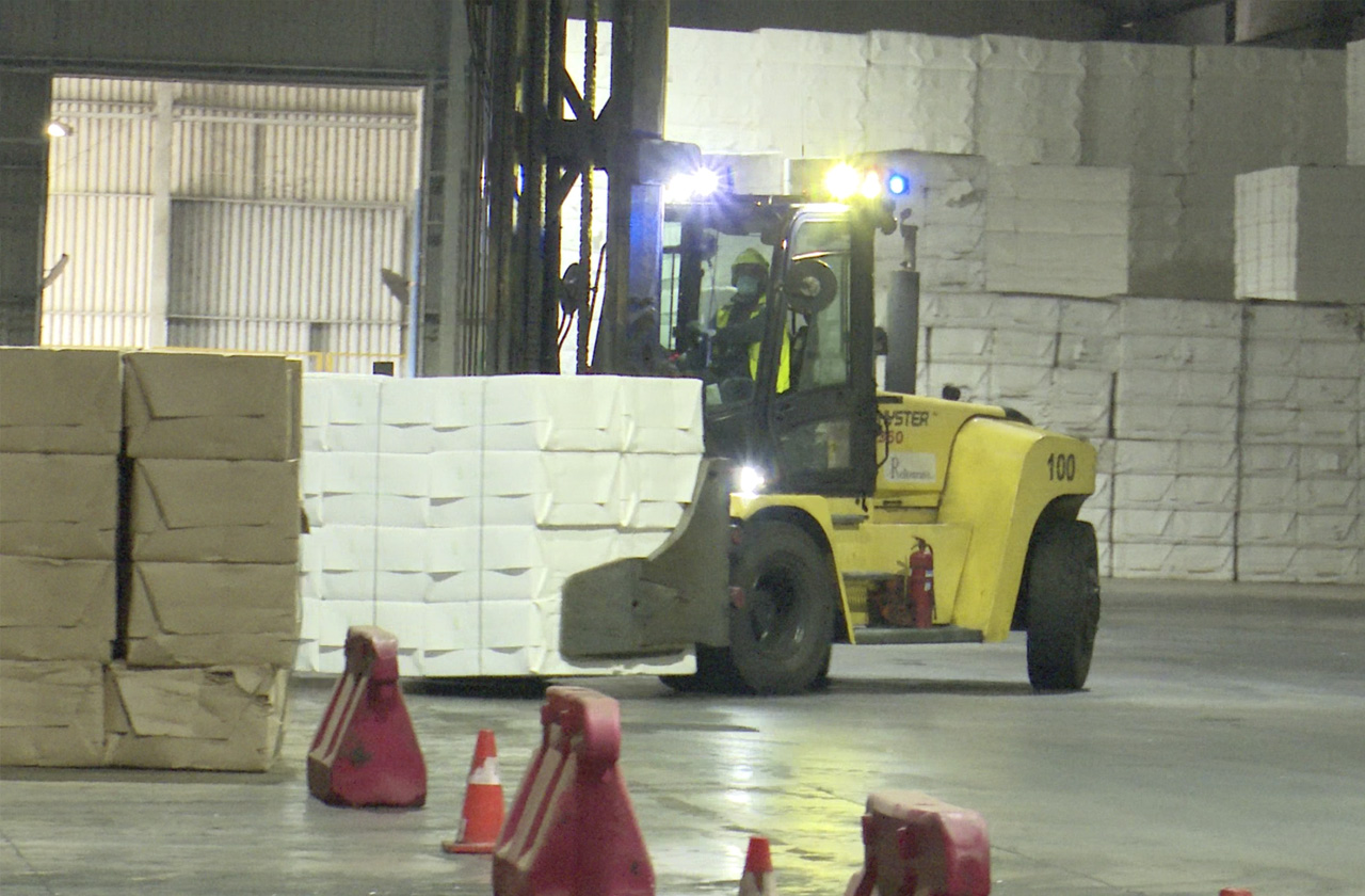 Descarga de carga a granel